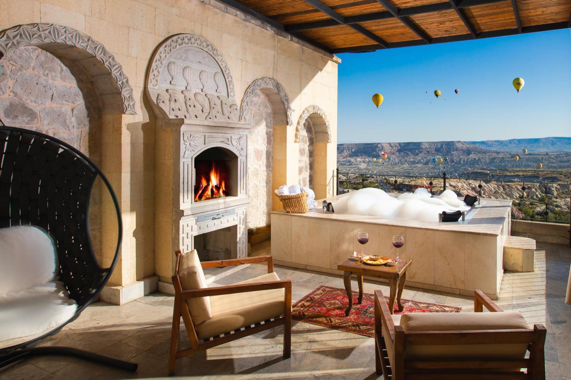 Simera In Cappadocia - Special Class - Best View Rooftop Üçhisar Exterior foto
